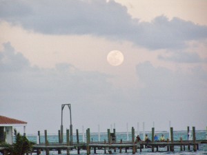 Super Moon in Belize