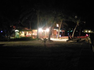 Coco Locos Bar at night