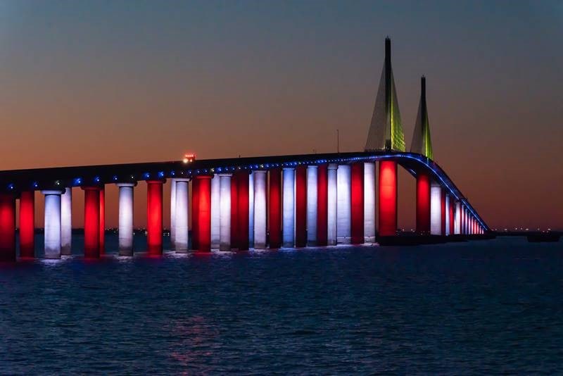 The Sunshine Skyway Bridge St Pete Florida